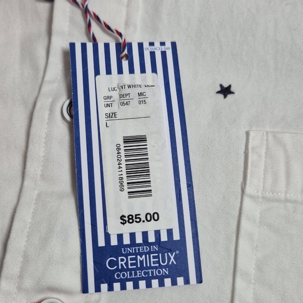 Daniel Cremieux Men's Shirt Size L White Stars United Collection Button Up (57) - Picture 7 of 11